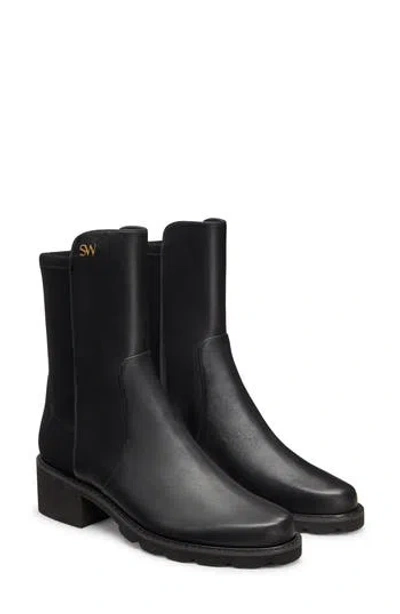 Stuart Weitzman Alina City Bootie In Black