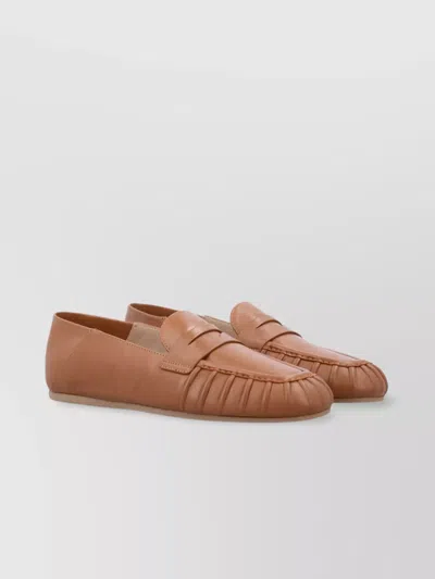 Stuart Weitzman Almond Toe Leather Lace-up Shoes In Multi