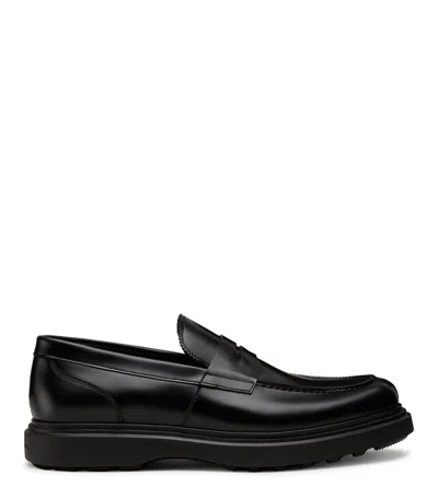 STUART WEITZMAN STUART WEITZMAN, ALVIN, LOAFER & MOKASSINS, BLACK, BRUSHEDCALF