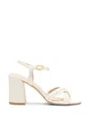 Stuart Weitzman 85mm Alyssa Leather Block-heel Sandals In Neutral