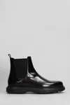 Stuart Weitzman Amos Ankle Boots In Black Leather In Black