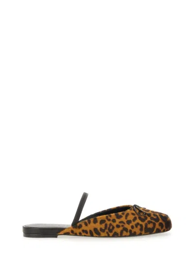 Stuart Weitzman Animalier Calf Leather Flats In Multi