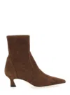 Stuart Weitzman Vinnie Ankle Boot In Brown