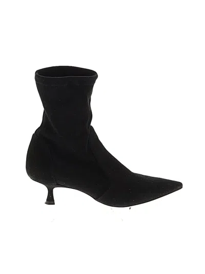 Pre-owned Stuart Weitzman Ankle Boots In Black