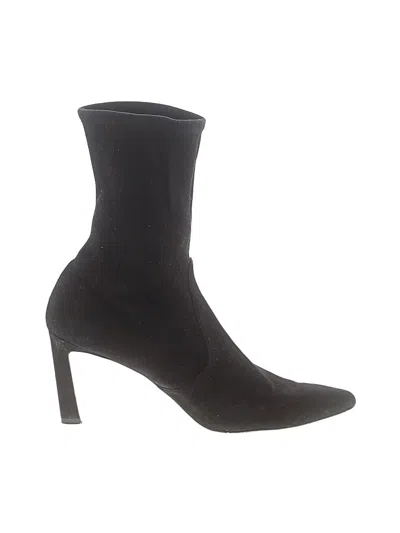 Pre-owned Stuart Weitzman Ankle Boots In Black