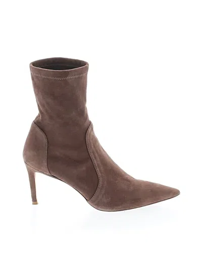 Pre-owned Stuart Weitzman Ankle Boots In Brown