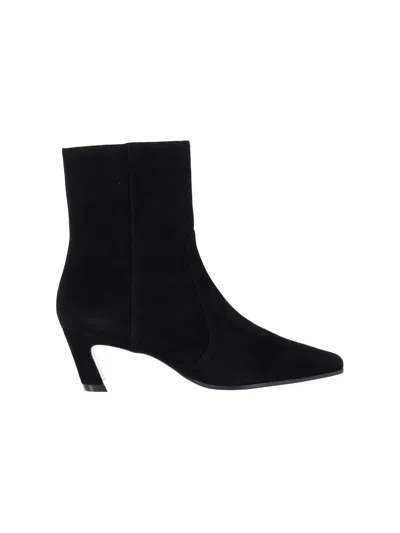 Stuart Weitzman Ankle Boots "stassi Zip 50" In Black