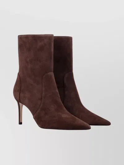 Stuart Weitzman Ankle Boots Stiletto Heel In Brown