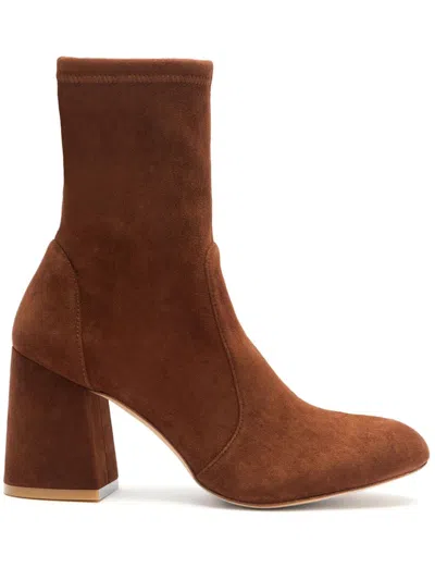 STUART WEITZMAN ANKLE-LENGTH SUEDE BOOTS