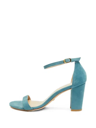 Pre-owned Stuart Weitzman Ankle-strap Sandals In Blue