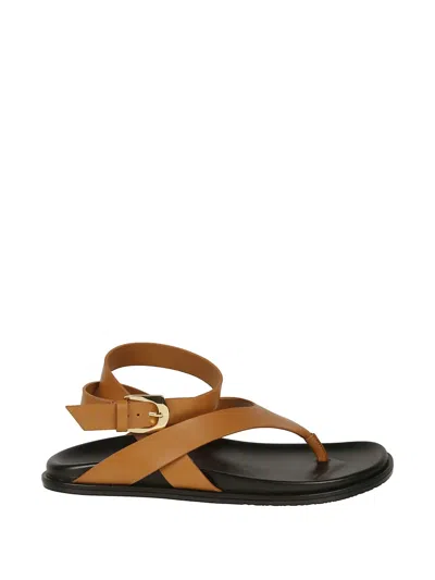 Stuart Weitzman Ankle-strap Sandals In Brown
