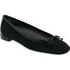 Stuart Weitzman Women's Arabella Leather-trimmed Mesh Ballet Flats In Black