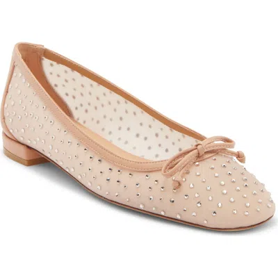 Stuart Weitzman Arabella Ballet Flat In Pink
