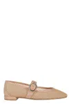 Stuart Weitzman Arabella Mary Jane Ballerina In Gold
