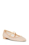 Stuart Weitzman Arabella Mary Jane Ballet Flat In Ginger