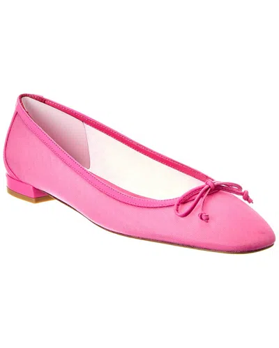 Stuart Weitzman Women's Arabella Mesh Bow Ballet Flats In Pink