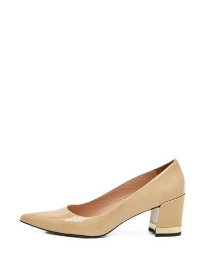 Pre-owned Stuart Weitzman Ariana Pointed-toe Pumps In Neutral