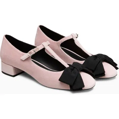 Stuart Weitzman Ariella T-strap Pump In Pink