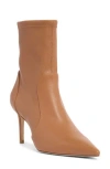 Stuart Weitzman Audrey 75 Stretch Bootie In Tan