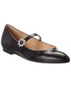 Stuart Weitzman Aura Leather Mary Jane Flats In Multi