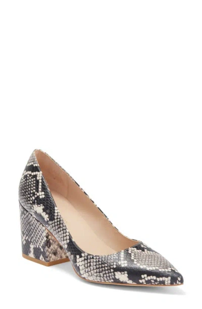 Stuart Weitzman Ave 75 Croc Embossed Pump In Natural