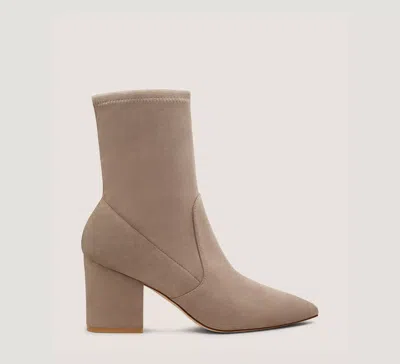 Stuart Weitzman Avenue 75 Block Sock Bootie In Topo