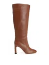 Stuart Weitzman 85mm Babette Tubo Nappa Leather Knee-high Boots In Brown