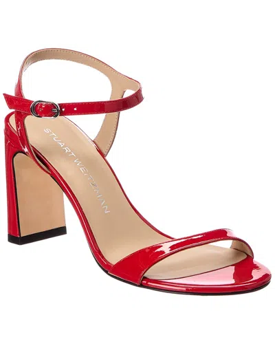 Stuart Weitzman Babette 85 Patent Sandal In Multi