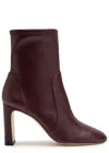 Stuart Weitzman Babette Bootie 85 Leather Ankle Boots In Brown