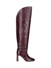 Stuart Weitzman Babette Boots In Burgundy
