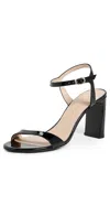 Stuart Weitzman Babette Heeled Sandals Black In Animal Print