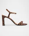 Stuart Weitzman Babette Leopard-print Ankle-strap Sandals