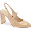Stuart Weitzman Babette Mary Jane Slingback 85 In Brown