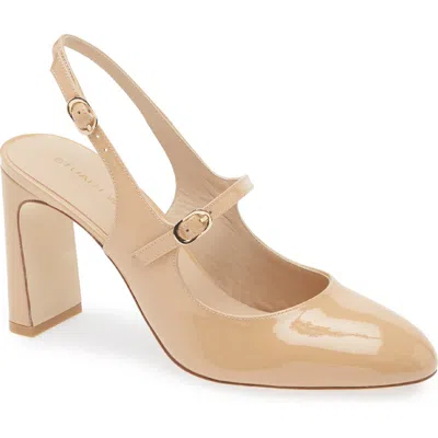 Stuart Weitzman Babette Mary Jane Slingback 85 In Brown