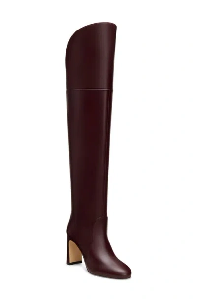 Stuart Weitzman Babette Over The Knee Tubo 85 Boot In Purple