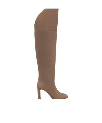 Stuart Weitzman Babette Over-the-knee Tubo 85 In Brown