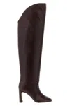 Stuart Weitzman Babette Over-the-knee Tubo Boots In Burgundy