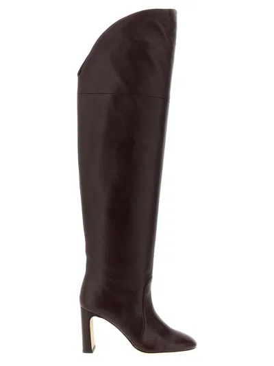 Stuart Weitzman 'babette Over The Knee Tubo' Boots In Burgundy
