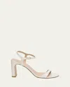 Stuart Weitzman Babette Patent Leather Ankle-strap Sandals