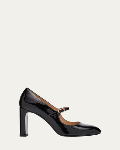 Stuart Weitzman Babette Patent Leather Mary Jane Pumps In Black