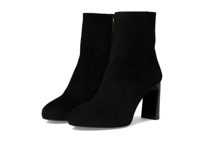 Stuart Weitzman Babette Plaform Zip Bootie In Black