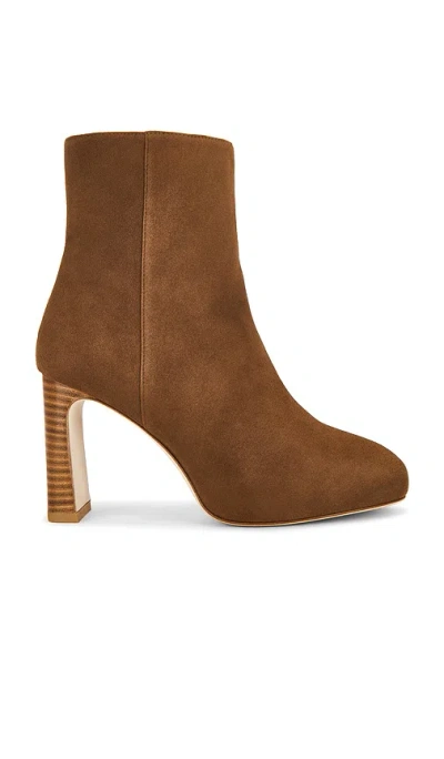 Stuart Weitzman Babette Platform Zip Bootie In Brown