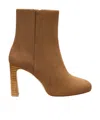 Stuart Weitzman Babette Platform Zip Bootie In Brown