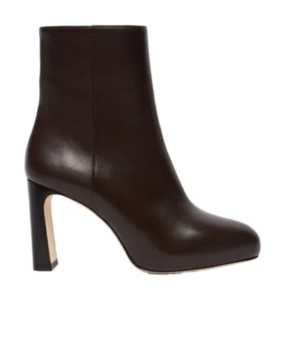Stuart Weitzman 100mmbabette Platform Zip Boots In Brown