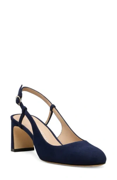 Stuart Weitzman Babette Slingback Pump In Blue