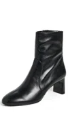 Stuart Weitzman Babette Zip Bootie 60mm Black In Black