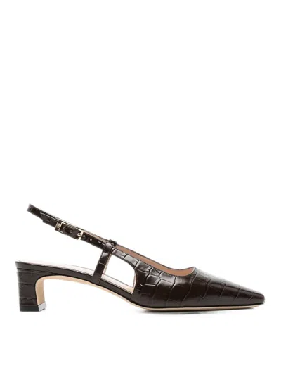Stuart Weitzman Baby Babette Slingback In Brown