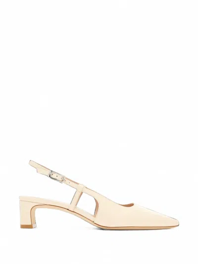 Stuart Weitzman Baby Babette Slingback Heeled Pumps In Gold