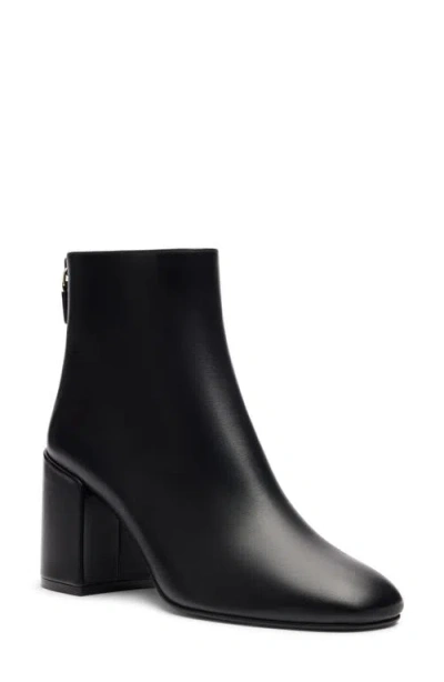 Stuart Weitzman Bacari Leather Bootie In Black