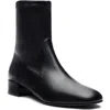 Stuart Weitzman Bacari Leather Bootie In Black Leather